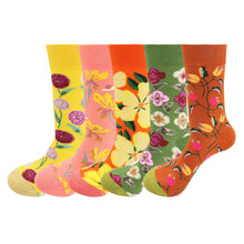 Cargar imagen en el visor de la galería, Flower Socks - Comfy Cotton for Women