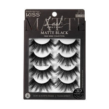 Cargar imagen en el visor de la galería, KISS Products Lash Couture Matte Black False Eyelashes Matte Cheviot 8ct - New