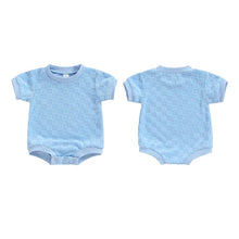 Load image into Gallery viewer, Baby Boys Girls Bodysuit Short Sleeve Crew Neck Checkerboard Summer Playsuit Romper