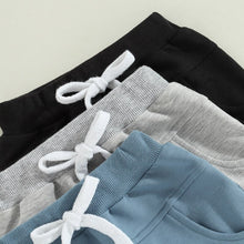 Load image into Gallery viewer, Toddler Baby Kids Boys 3Pcs Set Shorts Solid Colors