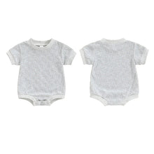Load image into Gallery viewer, Baby Boys Girls Bodysuit Short Sleeve Crew Neck Checkerboard Summer Playsuit Romper