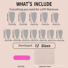 Cargar imagen en el visor de la galería, GRITOSE 24 Pcs Fall Maple Leaves Almond Medium Pink Matte Press On Nails