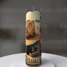 Load image into Gallery viewer, 20 oz Survival Kit Fishing Tumbler

