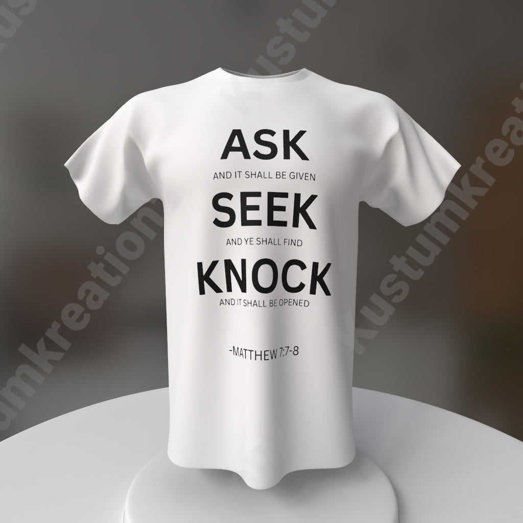 ASK SEEK KNOCK