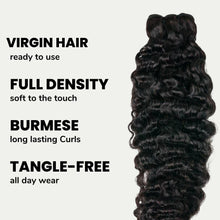 Cargar imagen en el visor de la galería, Burmese Curly 100% Human Hair Bundles

