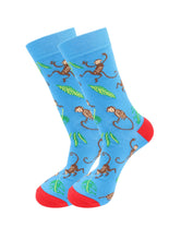 Cargar imagen en el visor de la galería, Monkey Socks - Comfy Cotton for Men &amp; Women

