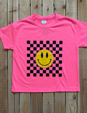 Load image into Gallery viewer, Checkered Smiley Tee
