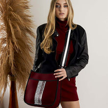Cargar imagen en el visor de la galería, Jen &amp; Co Jolee Washable Neoprene Crossbody with Guitar Strap

