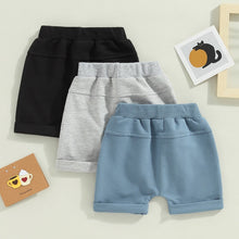 Load image into Gallery viewer, Toddler Baby Kids Boys 3Pcs Set Shorts Solid Colors
