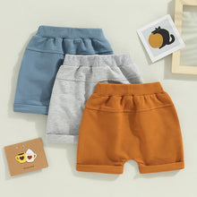 Load image into Gallery viewer, Toddler Baby Kids Boys 3Pcs Set Shorts Solid Colors
