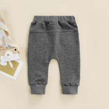 Load image into Gallery viewer, Boys Joggers Elastic Waist Adjustable Drawstring Solid Loose Fit Long Pants Baby and Toddler
