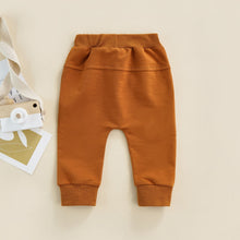 Load image into Gallery viewer, Boys Joggers Elastic Waist Adjustable Drawstring Solid Loose Fit Long Pants Baby and Toddler
