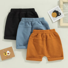 Load image into Gallery viewer, Toddler Baby Kids Boys 3Pcs Set Shorts Solid Colors
