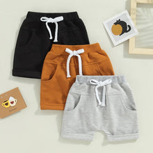 Load image into Gallery viewer, Toddler Baby Kids Boys 3Pcs Set Shorts Solid Colors
