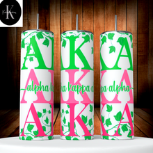 Load image into Gallery viewer, 20 oz AKA Inspired Tumbler
