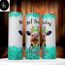 Load image into Gallery viewer, 20 oz Not Today Heifer Tumbler
