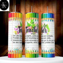 Load image into Gallery viewer, 20 oz Teacher Inspired Tumblers
