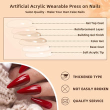 Cargar imagen en el visor de la galería, YEFIUO Press On Nails 24 Pcs Short Almond French Blue &amp; White Rhinestones
