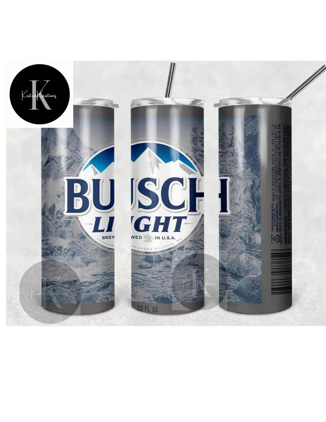 20 oz Busch Light Tumbler